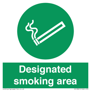 Designated smoking area